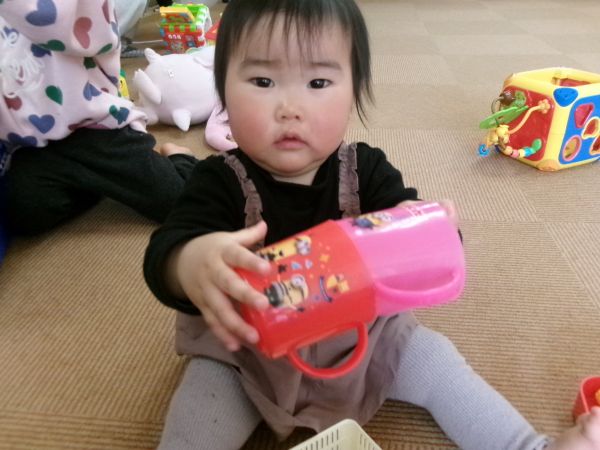 コップ同士ごっつんこ(*^^)v