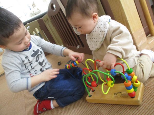 ルーピングに挑戦☆仲良し兄弟(^^)/