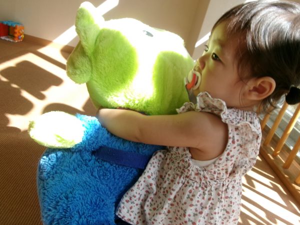 一緒にお出かけ♡よいしょよいしょ(#^^#)