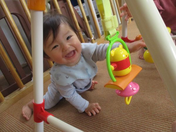 ベビージムだーい好き(^^♪楽しいな♪