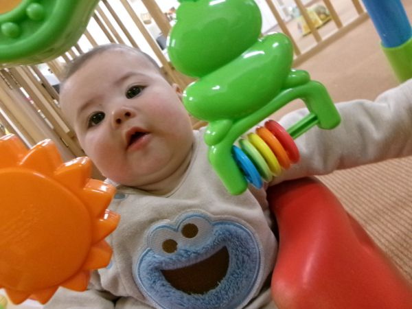 バンボに座ると視界が上がるから楽しいな(*‘∀‘)