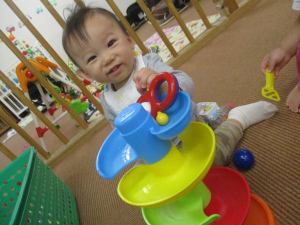 この道ってこれも転がるっけ?(^^)vたくさん試したね♡