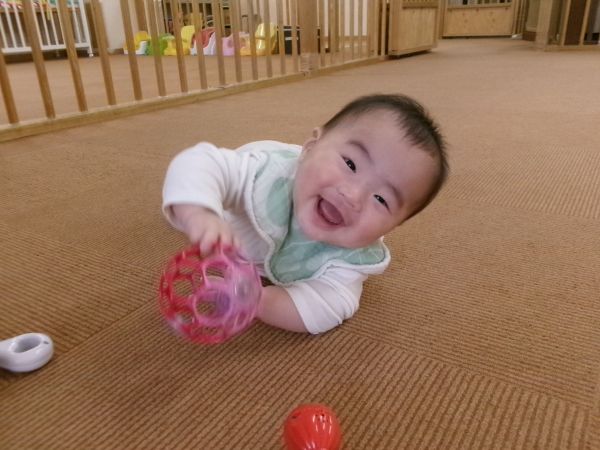 オーボールで遊んだよ♬