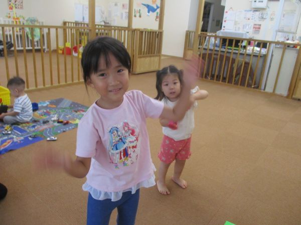 朝一からジャンボリミッキーを踊ったよ!!