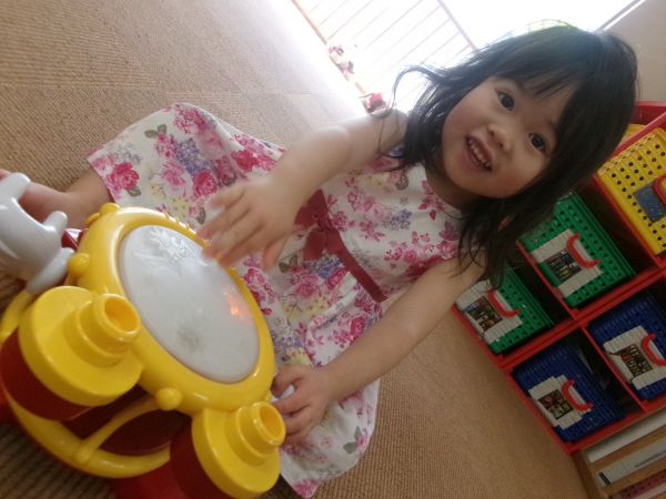 トントン♬どんな音がなるかな?(^^♪