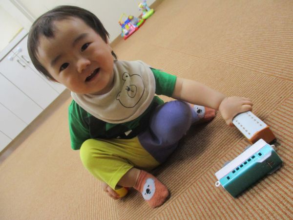 ガッタンゴットン☆電車さんで遊んだよ(#^.^#)