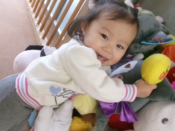 とってもかわいい笑顔を見せてくれたよ(#^^#)