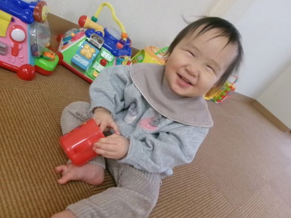 楽しくってニッコニコ♡いっぱい遊んだね(*'▽')