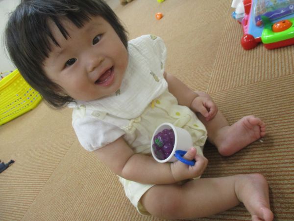 ぶどうジュースごくごくしたよ(*^^)v