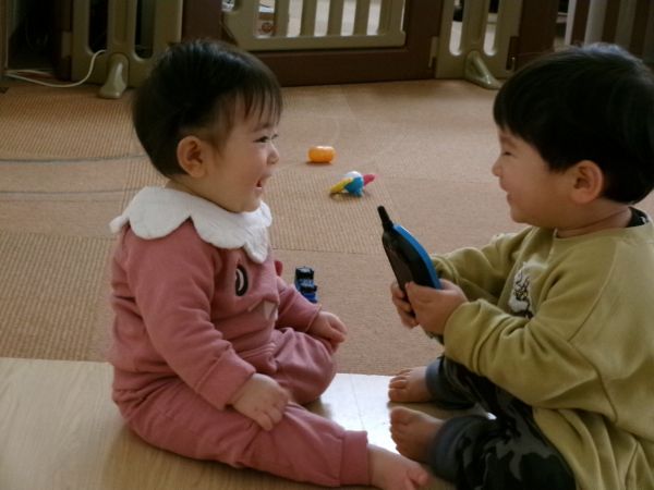 二人で笑いあって♡とっても可愛い♡