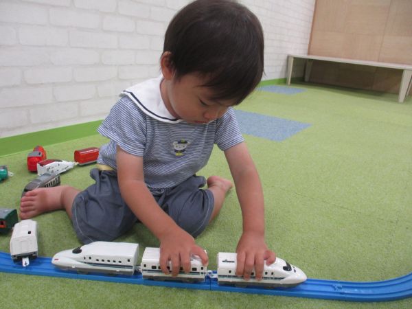 新幹線連結させて出発進行🚅