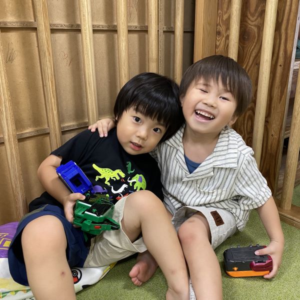 初対面でこんなに仲良しになったよ♬