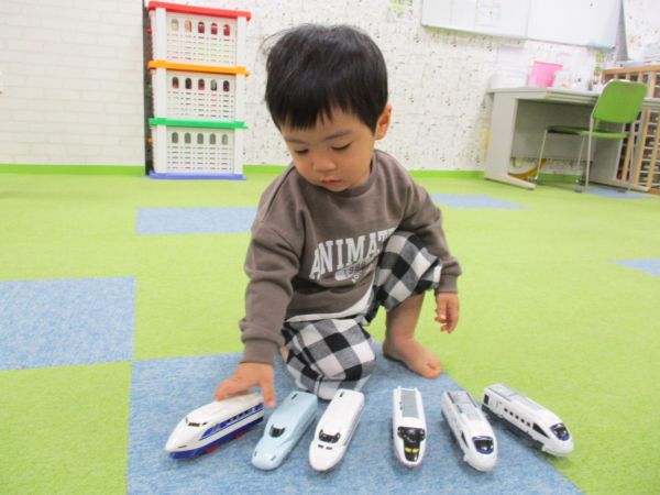 新幹線上手に並べたよっ🚅