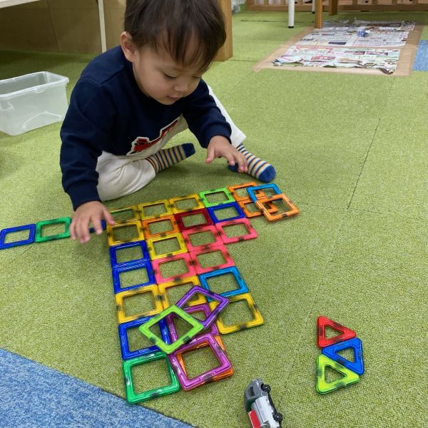 マグネットブロックで何が作れるかな~?