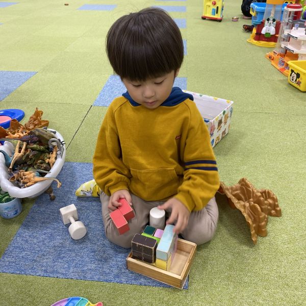 立体パズルに挑戦✌がんばれ~(^^)