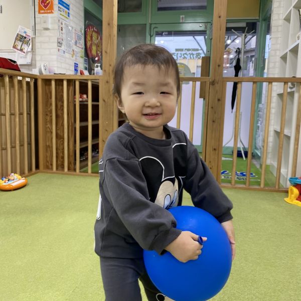 風船キャッチでいい笑顔🎈😊