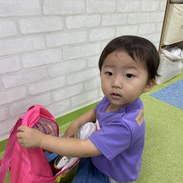 リュックをもってお出掛けだー🍂