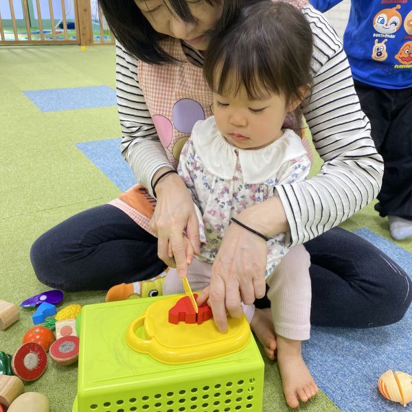 先生といっしょにお野菜チョキン🥬🍅🌽