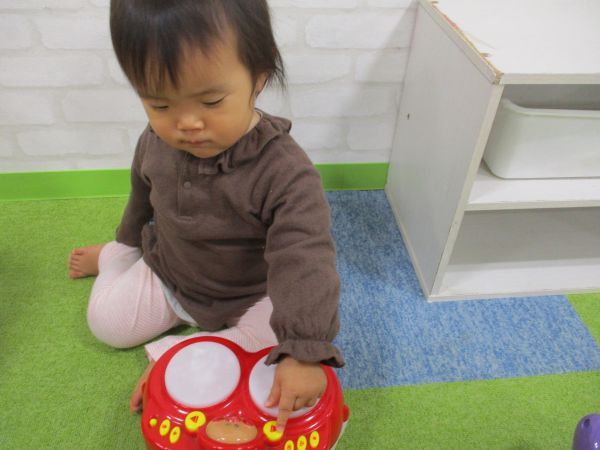 ボンゴに興味津々💛