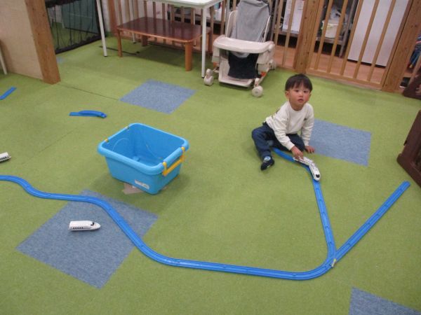 長~い線路ができたよ😊