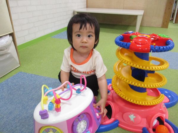 知育トイで遊んだよ🌼