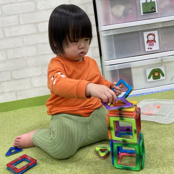 マグネットブロックで何を作ろうかな~❓