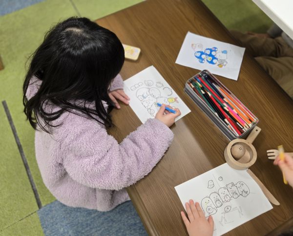 楽しいぬり絵タイム✏