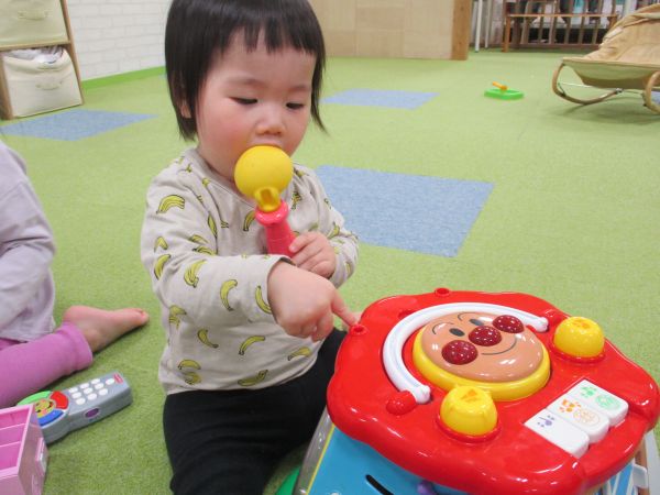 アンパンマン大好き💗マイクを持って~ルンルンルン🎶