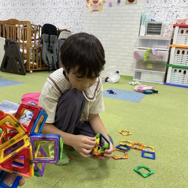 マグネットブロックで何を作ろうかな~❓