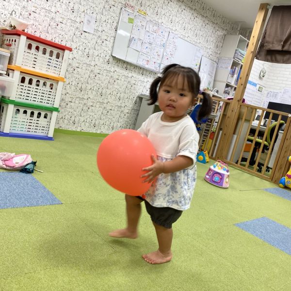 上手に風船キャッチ🎈