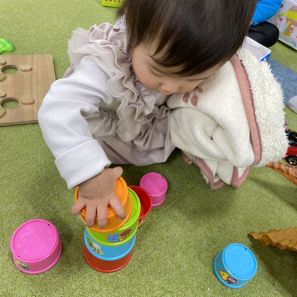 大きい順に重ねられるかな?😆✨