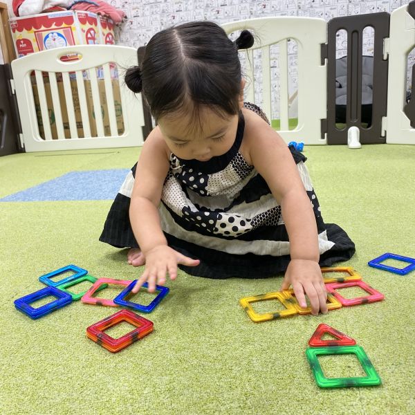 マグネットブロック遊び✨