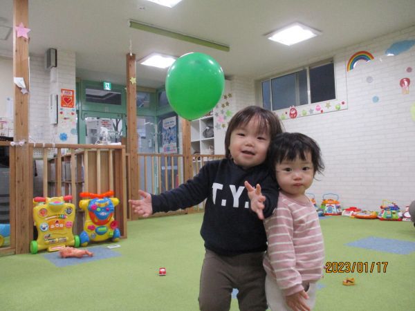 なかよく風船あそび🎵たのしいね💕