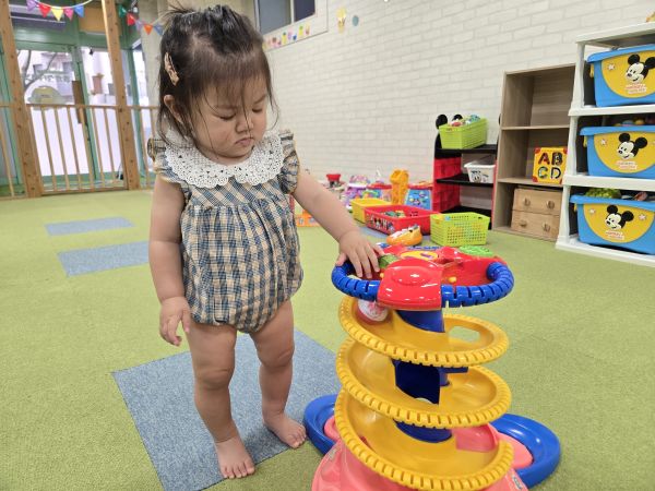 初めてのボールタワー遊び🥎