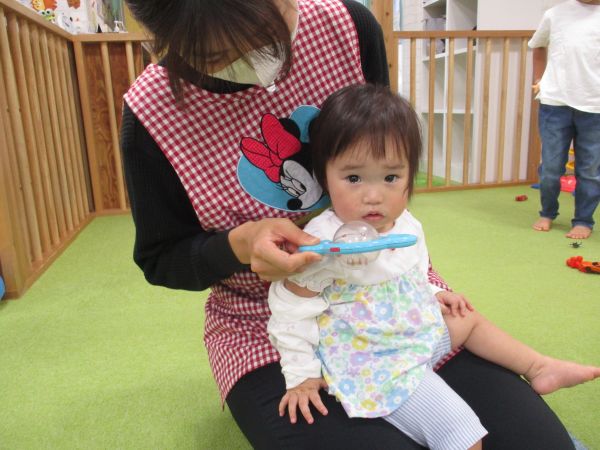 先生のお膝の上が一番💕